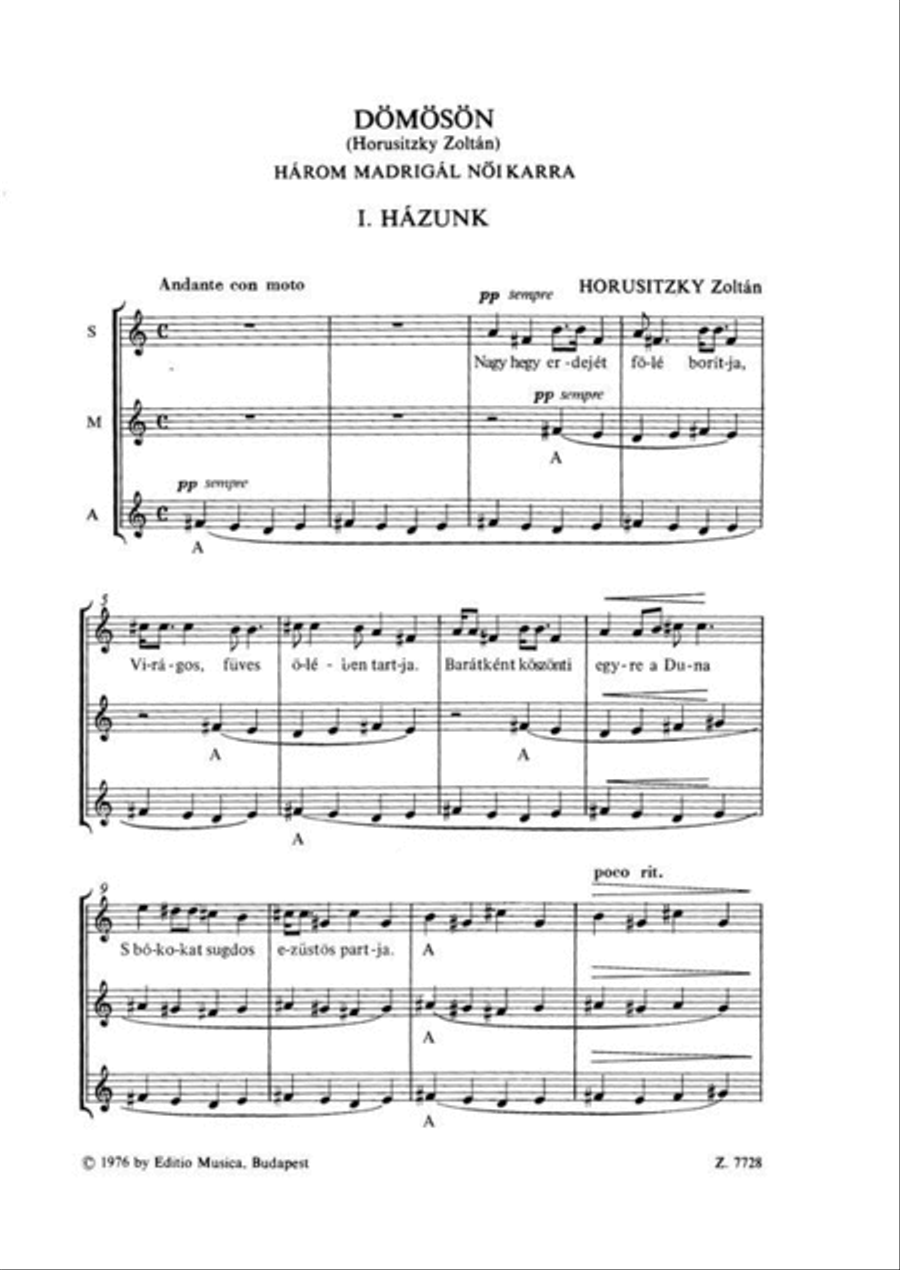 Dömösön Dömösön A Cappella scores gallery preview page 3