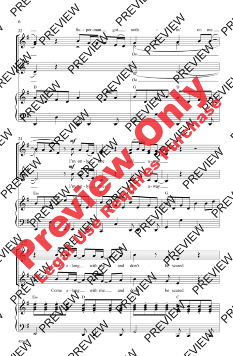 One Call Away Women's Choir scores gallery preview page 5