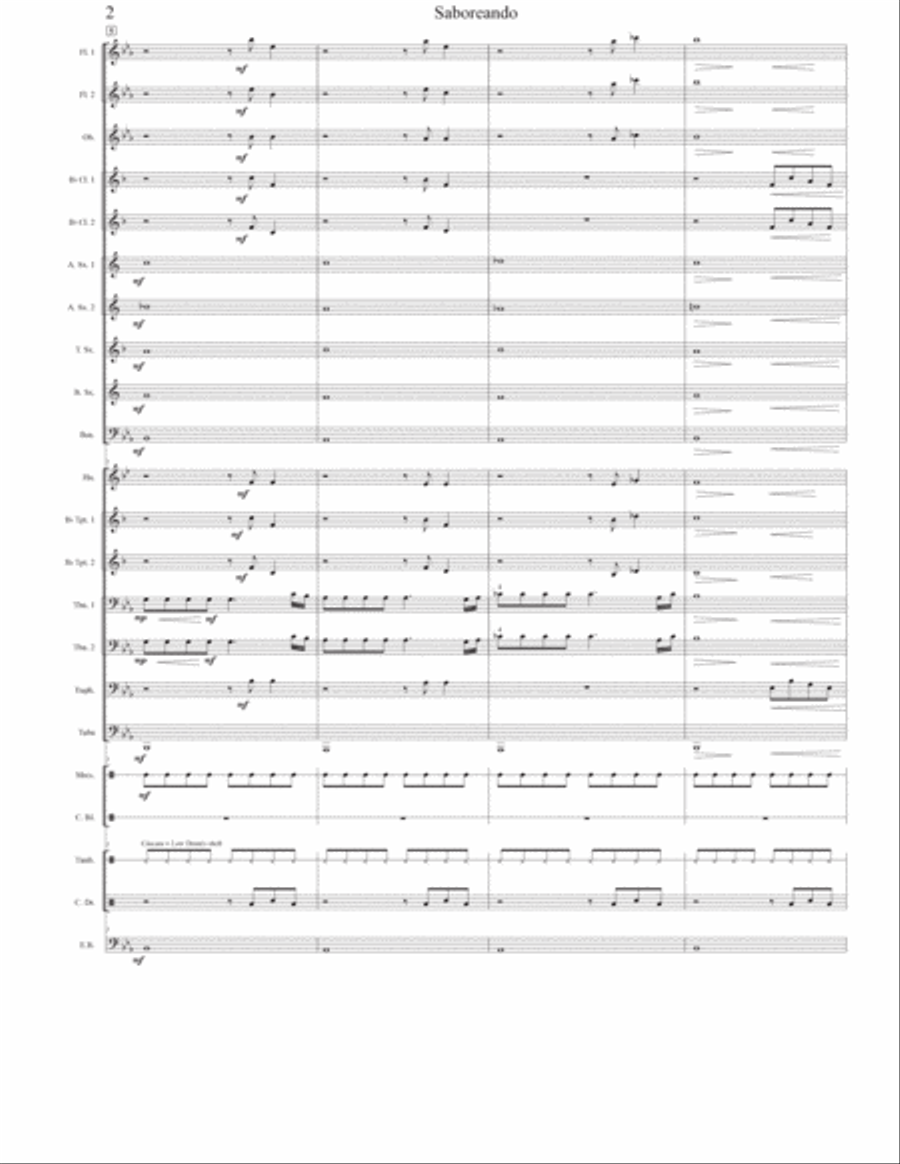Saboreando Concert Band scores gallery preview page 3