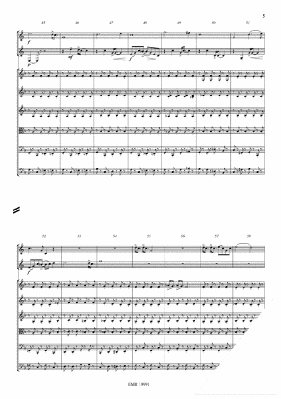 Brahms In The Alps String Orchestra scores gallery preview page 5