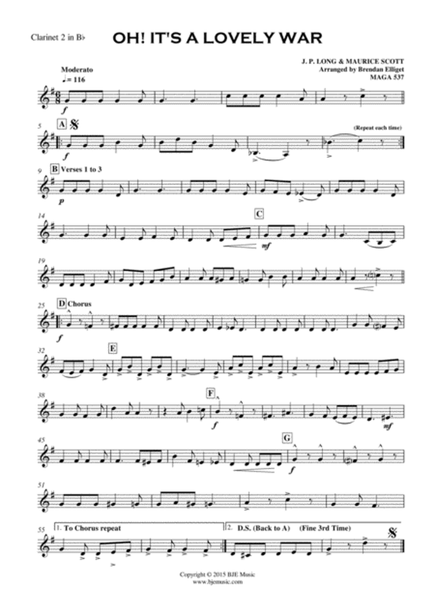 Oh It's A Lovely War - Concert Band Score and Parts PDF image number null