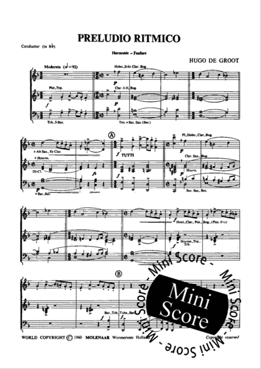 Preludio Ritmico Fanfare Band scores gallery preview page 3