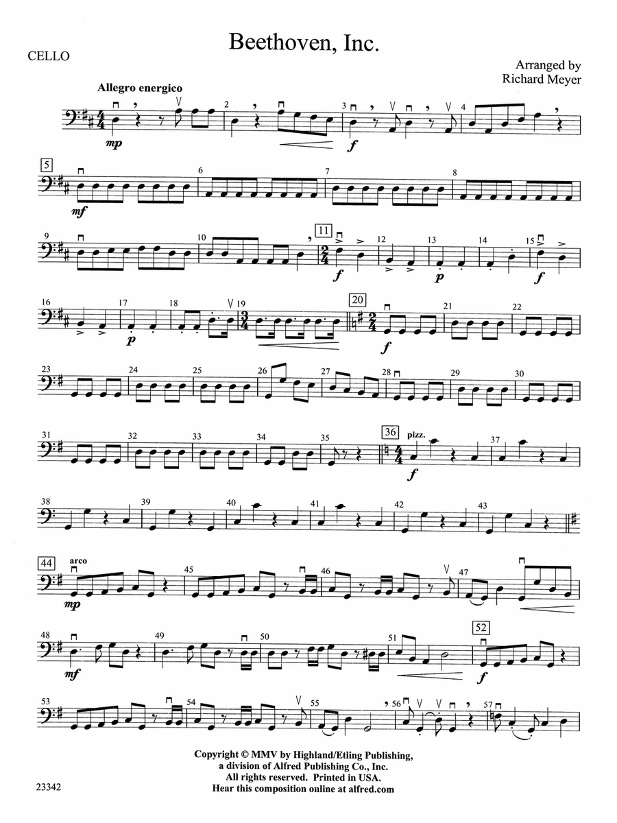 Beethoven, Inc.: Cello