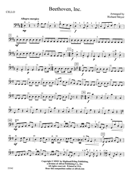 Beethoven, Inc.: Cello