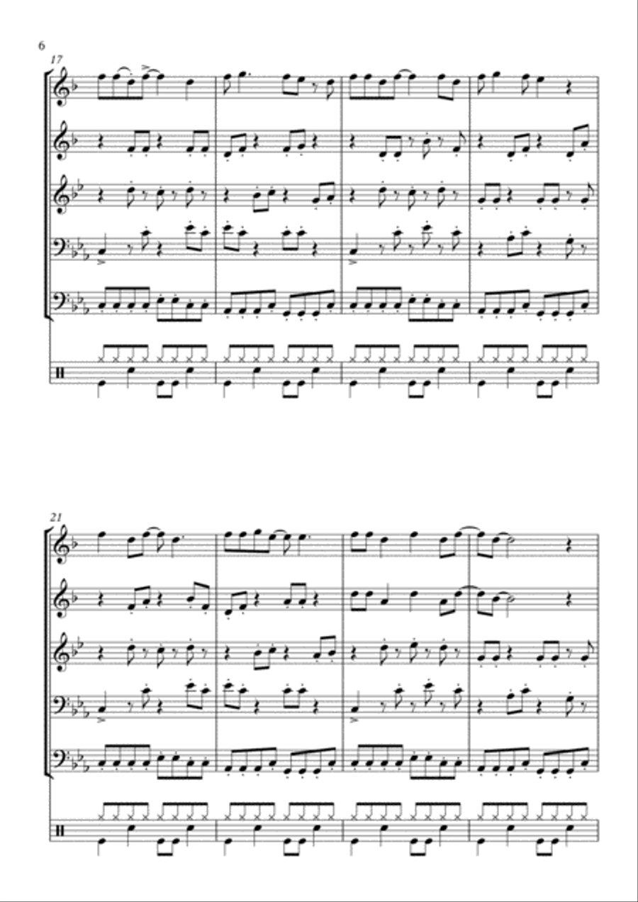 Sweet Dreams (Are Made Of This) Small Ensemble scores gallery preview page 6
