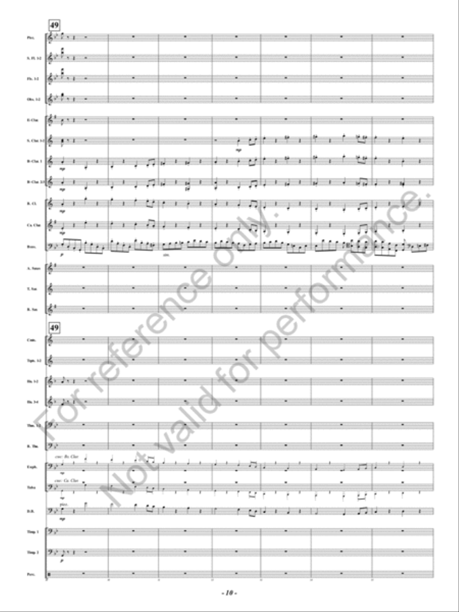 Symphony Fantastique Concert Band scores gallery preview page 11
