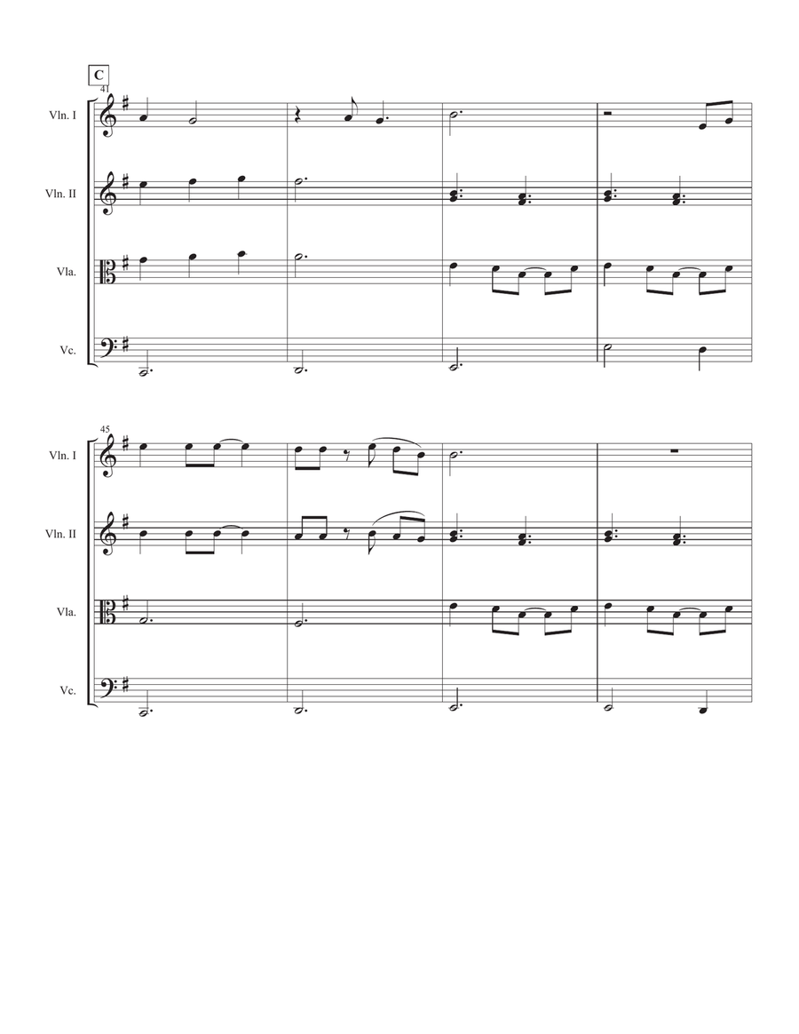 Crystal Crystal String Quartet scores gallery preview page 6