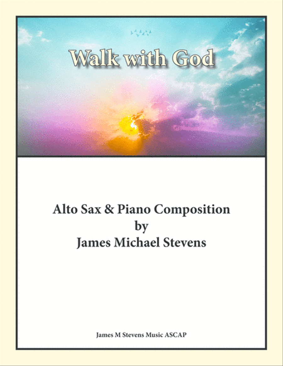 Walk with God - Alto Sax & Piano Alto Saxophone scores gallery preview page 1