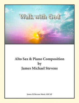 Book cover for Walk with God - Alto Sax & Piano