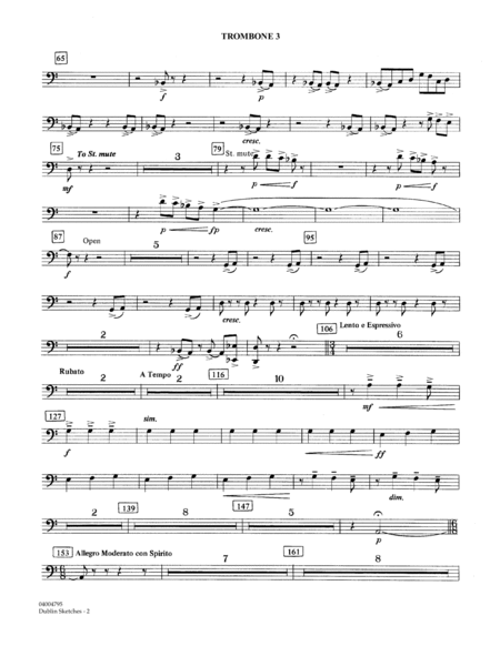 Dublin Sketches - Trombone 3