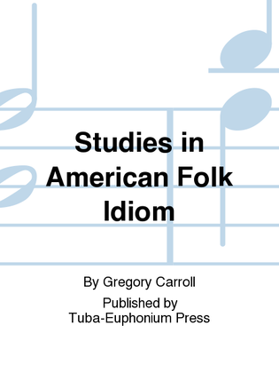 Book cover for Studies in American Folk Idiom