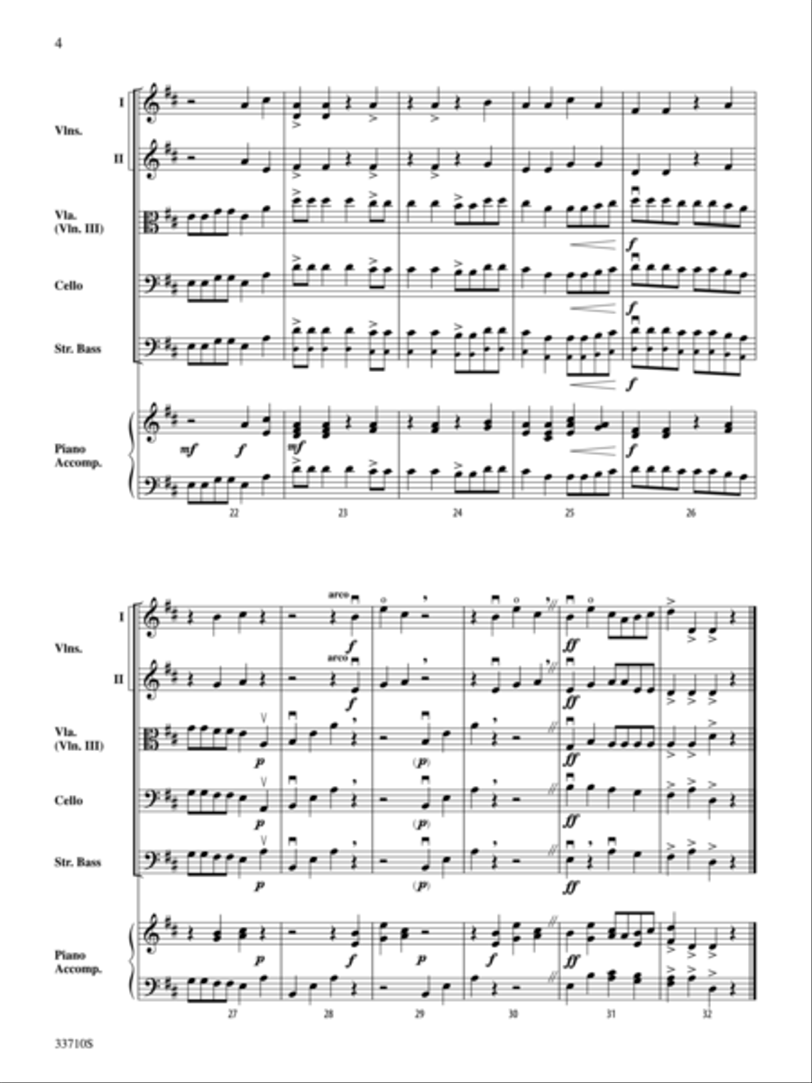 Sweet Suite String Orchestra scores gallery preview page 4