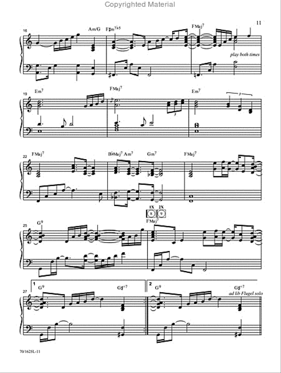 Sunday Evening Jazz - Piano Book Jazz Ensemble scores gallery preview page 3