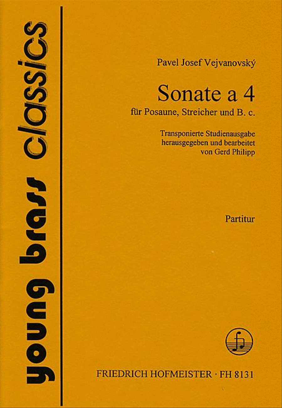 Sonate a 4 für Posaune, Streicher und B. c. / Partitur Trombone scores gallery preview page 1