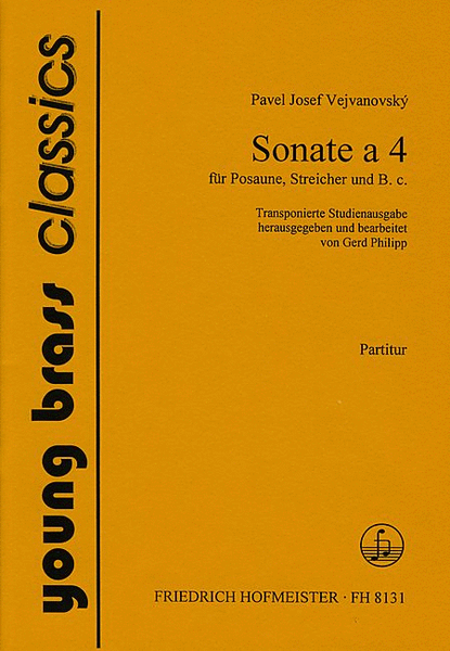 Sonate a 4 fur Posaune, Streicher und B. c. / Partitur