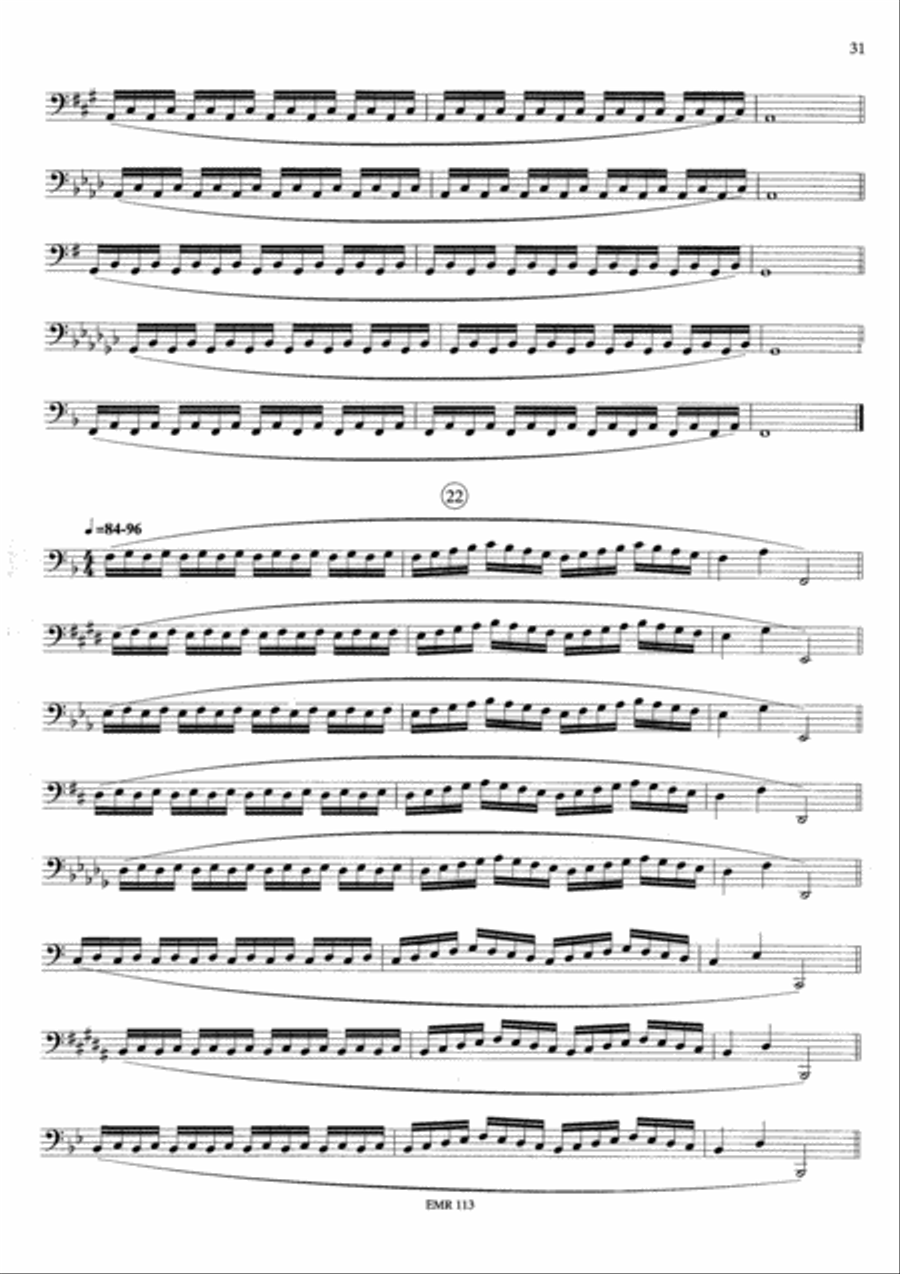 Tagliche Ubungen / Exercices Journaliers / Daily Drills Tuba scores gallery preview page 13