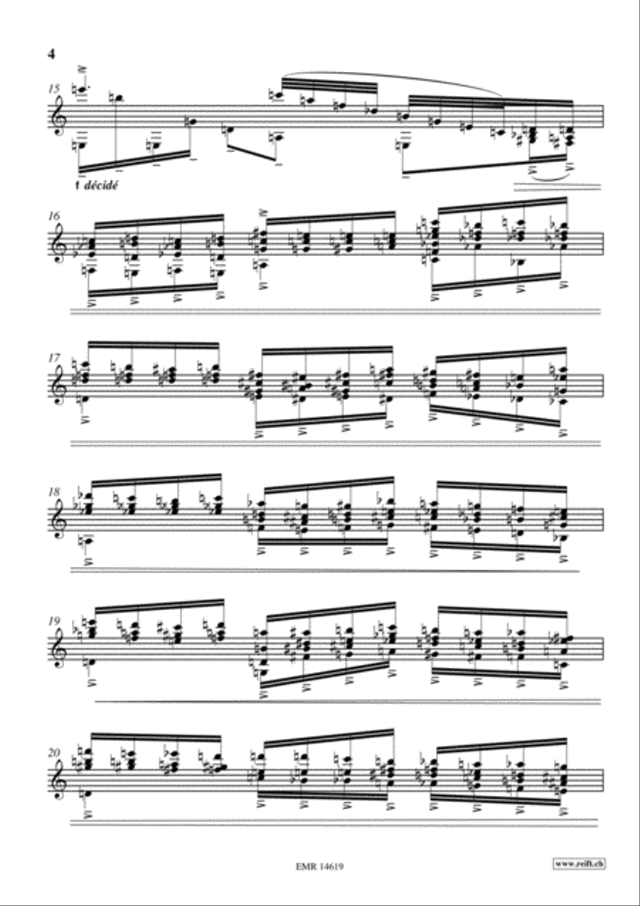 Etude en forme de Rondo Classical Guitar scores gallery preview page 4