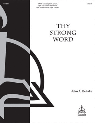 Thy Strong Word (Full Score) (Behnke)