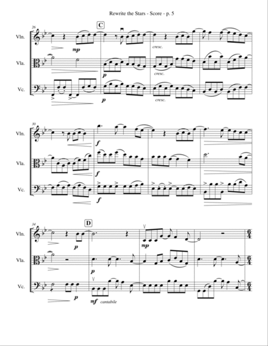 Rewrite The Stars Bassoon scores gallery preview page 5