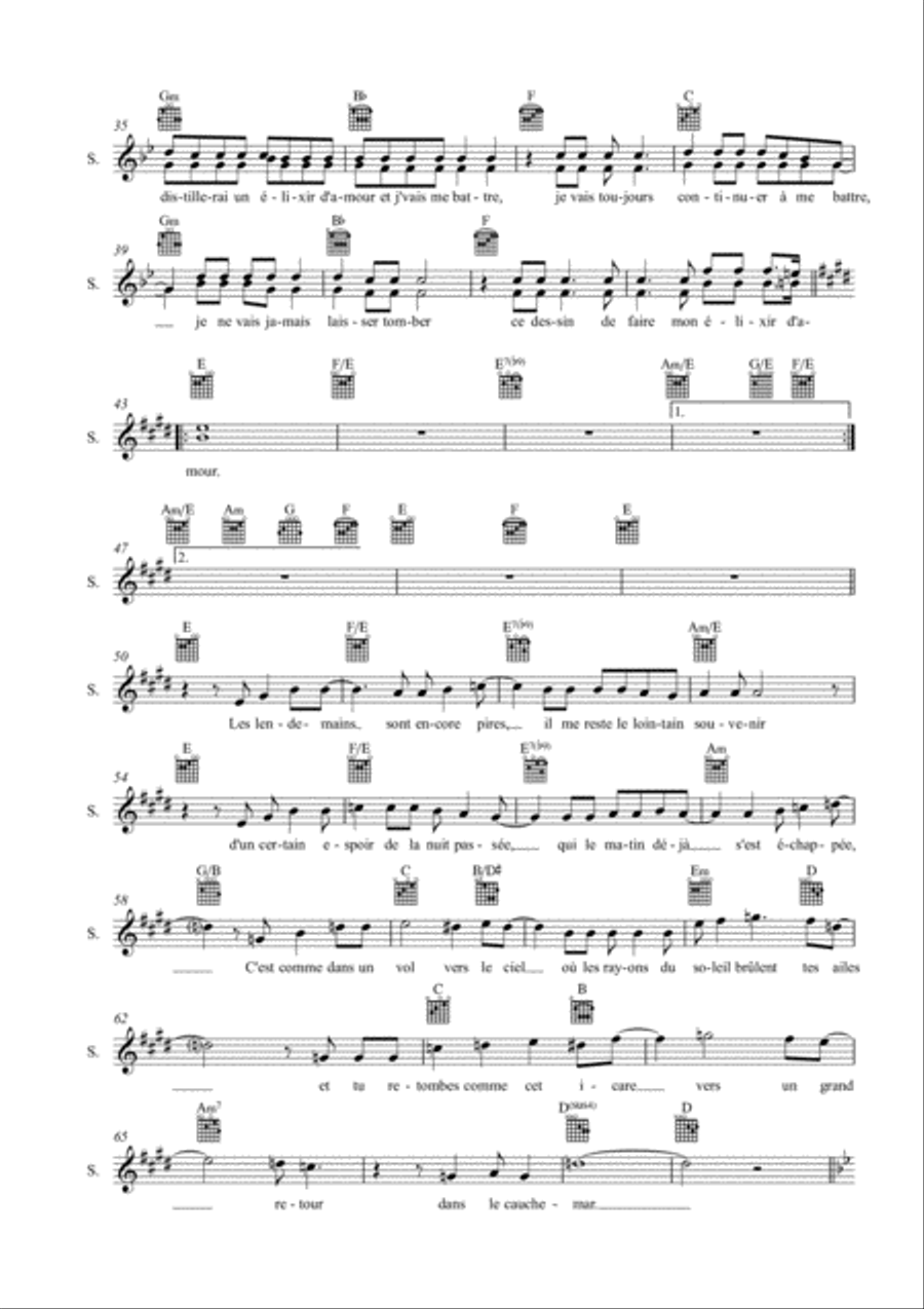 Elixir d'Amour Elixir d'Amour Voice Solo scores gallery preview page 2