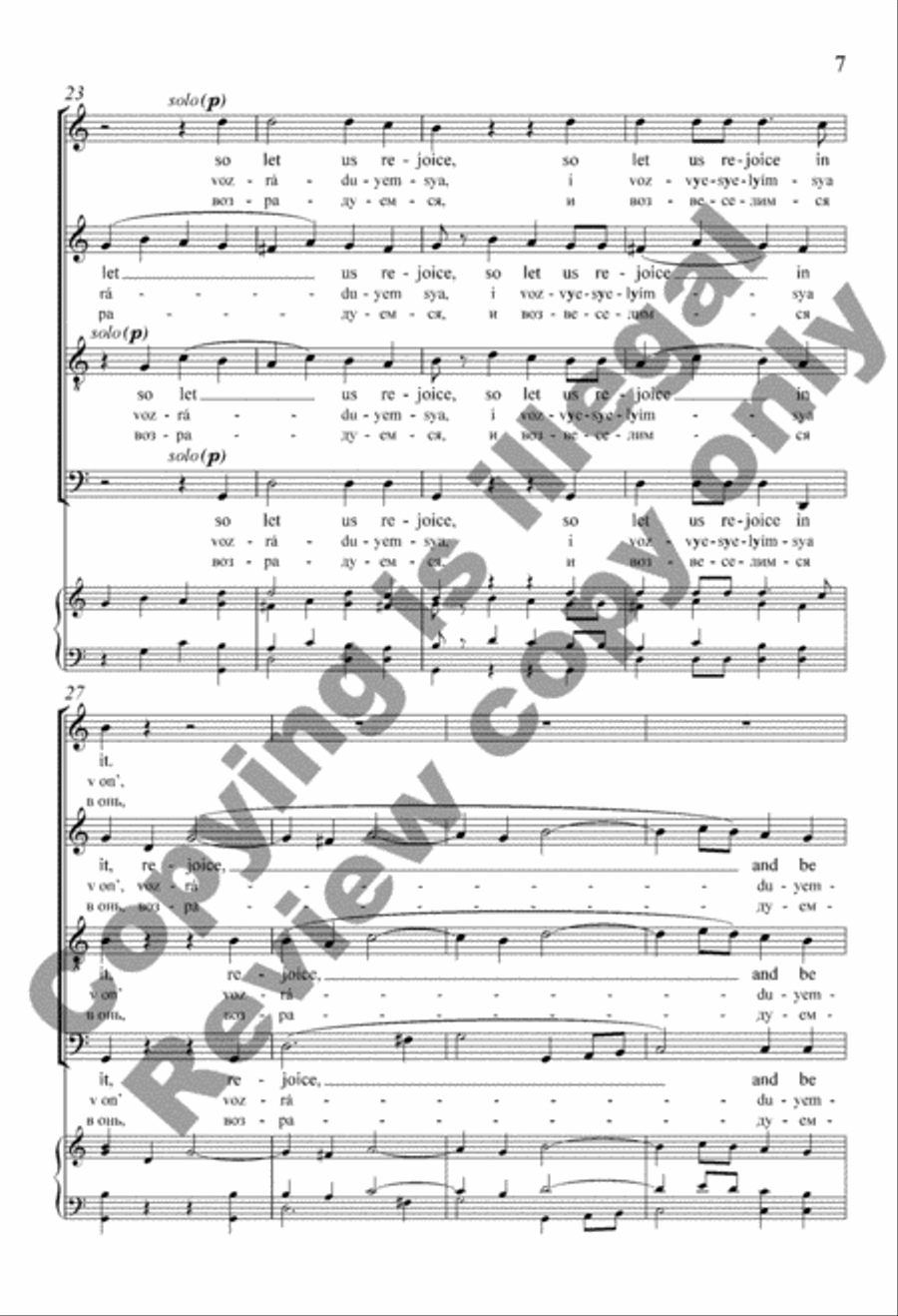This Is the Day That the Lord Has Made/Syey dyen’, yegó zhe sotvoryí Gospód’ Divisi scores gallery preview page 7