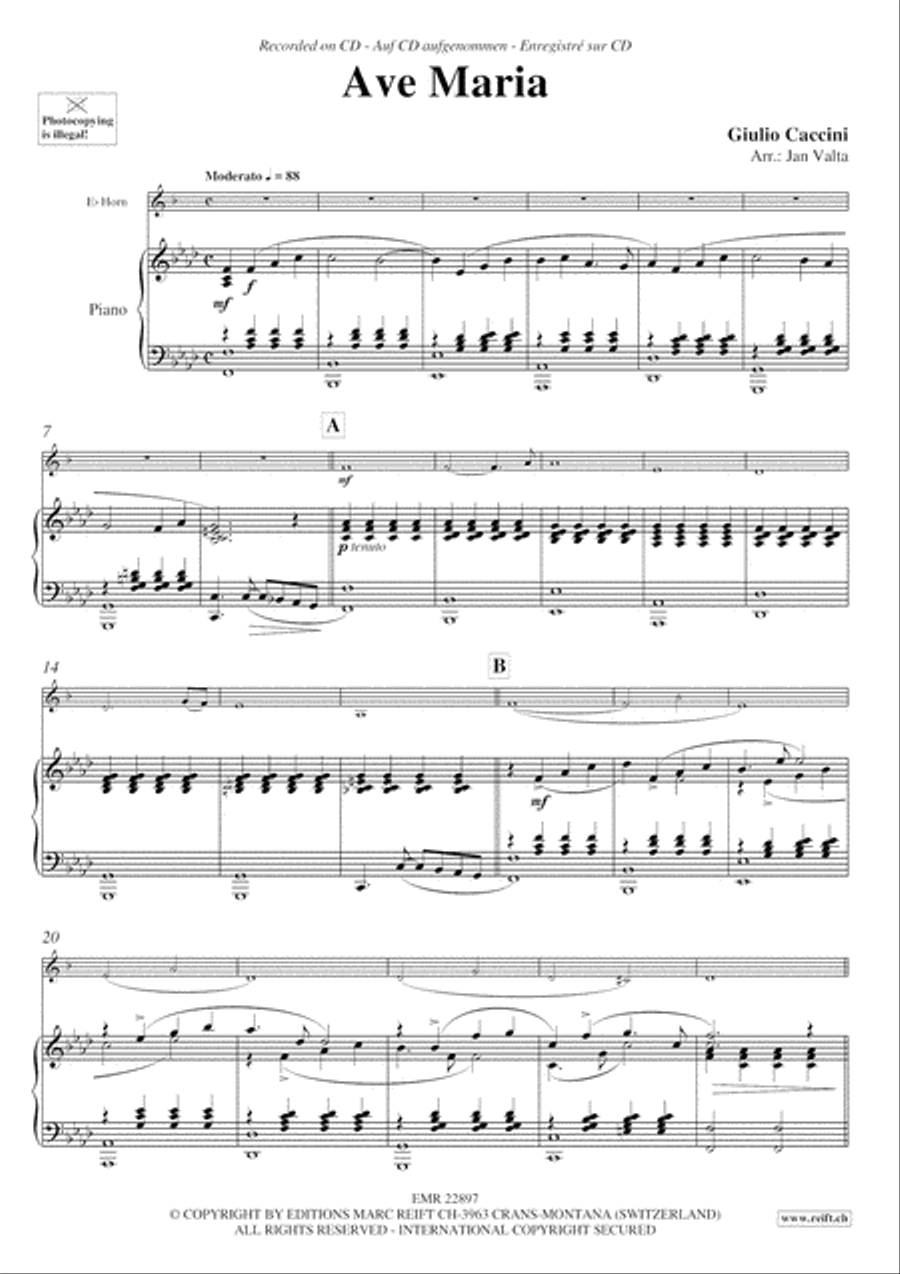Ave Maria Horn scores gallery preview page 4