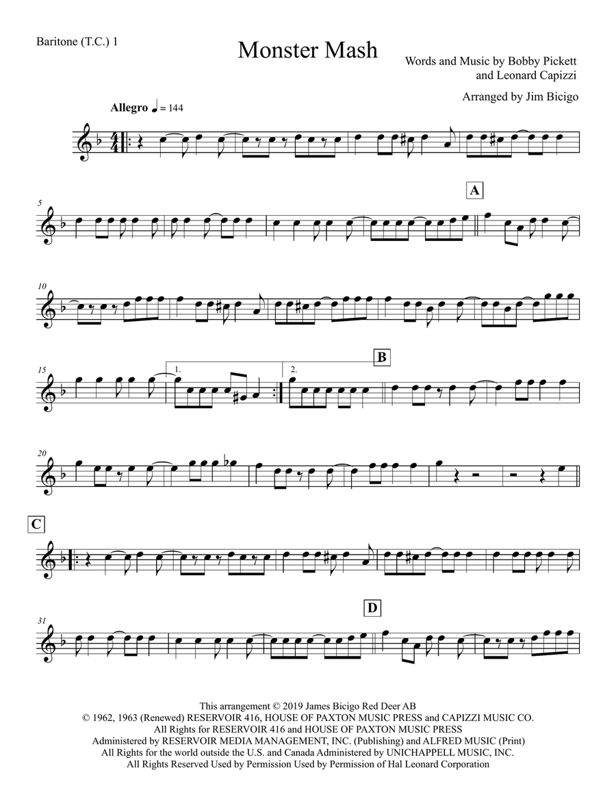 Monster Mash Monster Mash Brass Ensemble scores gallery preview page 6