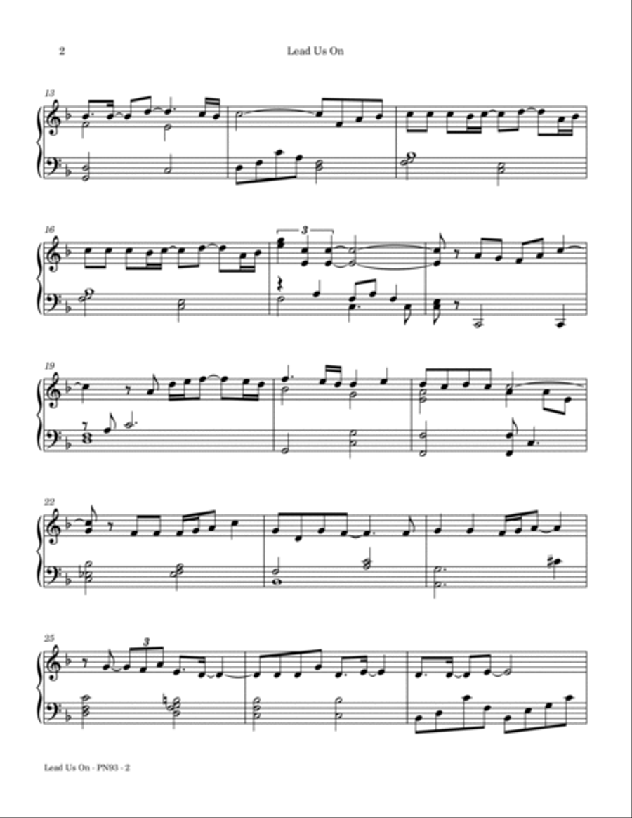 Lead Us On Lead Us On Piano Solo scores gallery preview page 3
