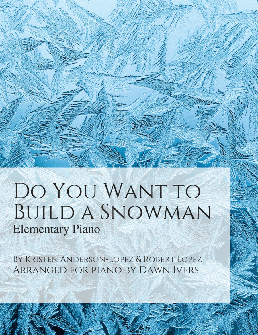 Do You Want To Build A Snowman? Easy Piano scores gallery preview page 1