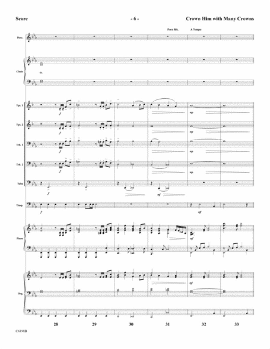 Crown Him With Many Crowns Choir scores gallery preview page 8