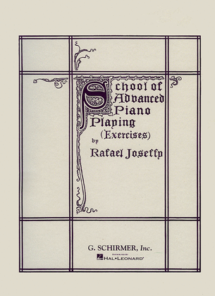 Book cover for School of Advanced Piano Playing