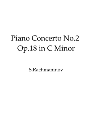 Book cover for Piano Concerto No.2 Op.18 in C Minor (first movement) - Solo piano
