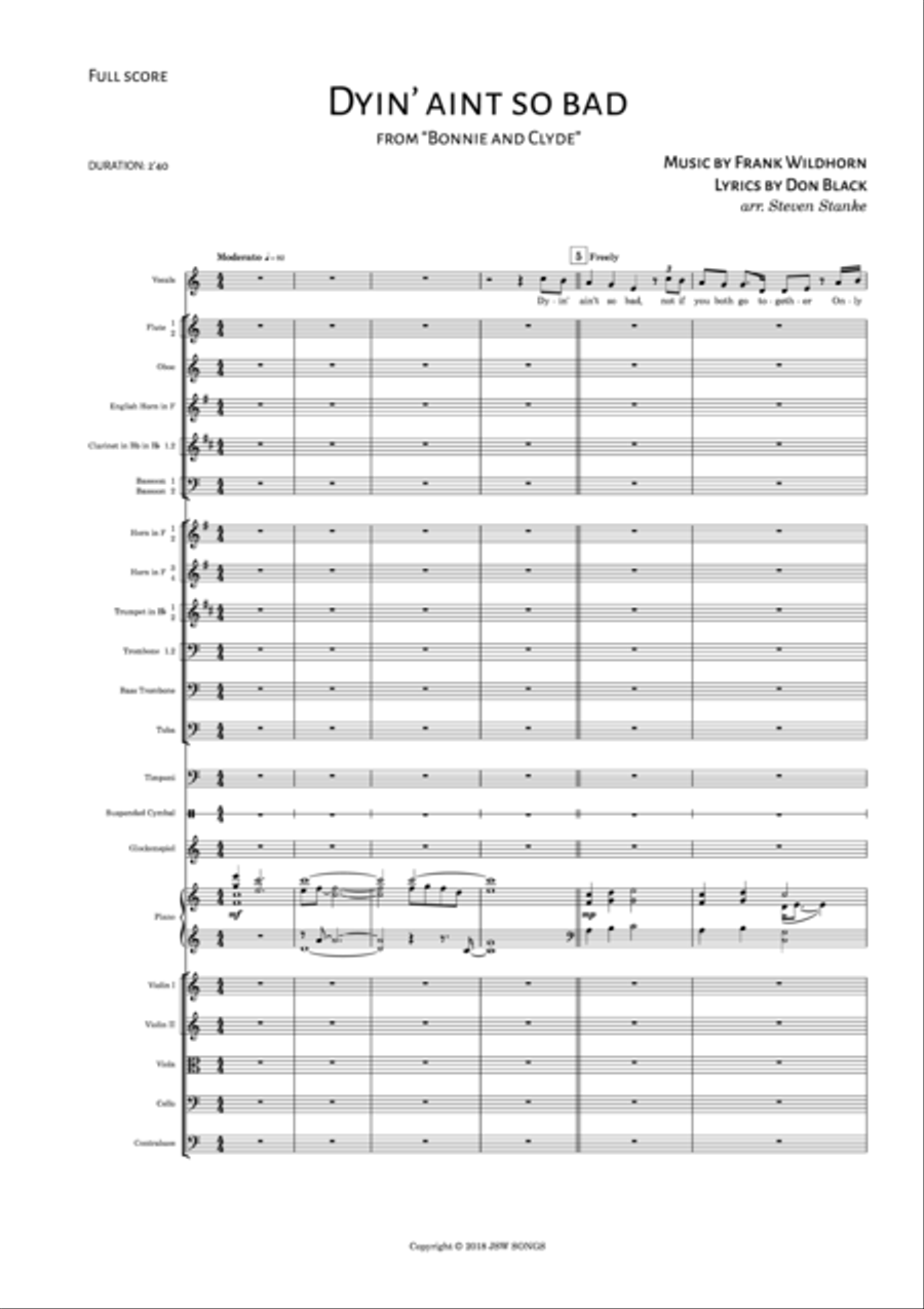 Dyin Ain T So Bad Concert Band scores gallery preview page 3