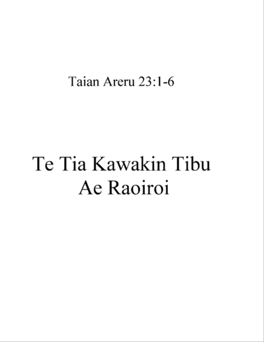 Psalmody 0001br in Kiribati Language Bible Small Ensemble scores gallery preview page 1