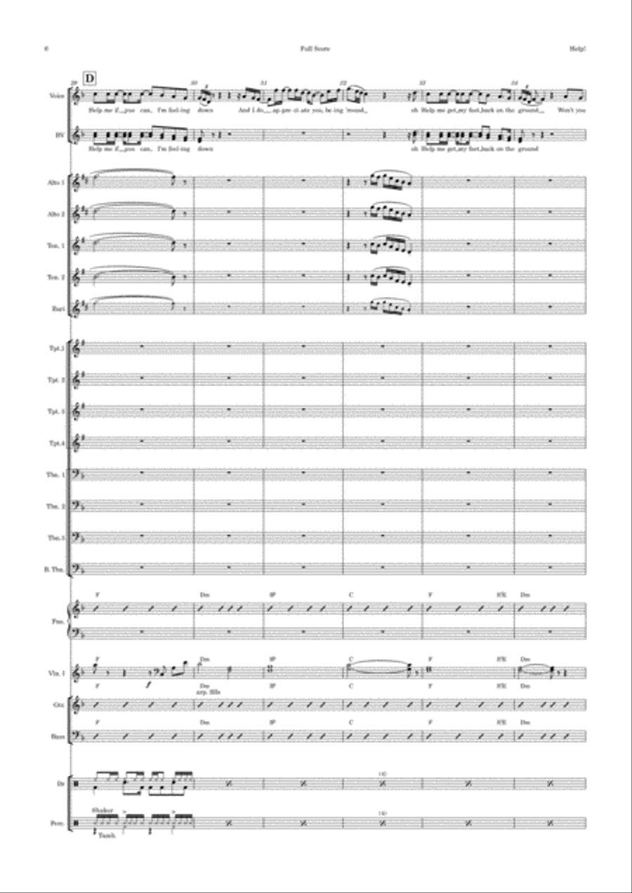 Help! Jazz Ensemble scores gallery preview page 6