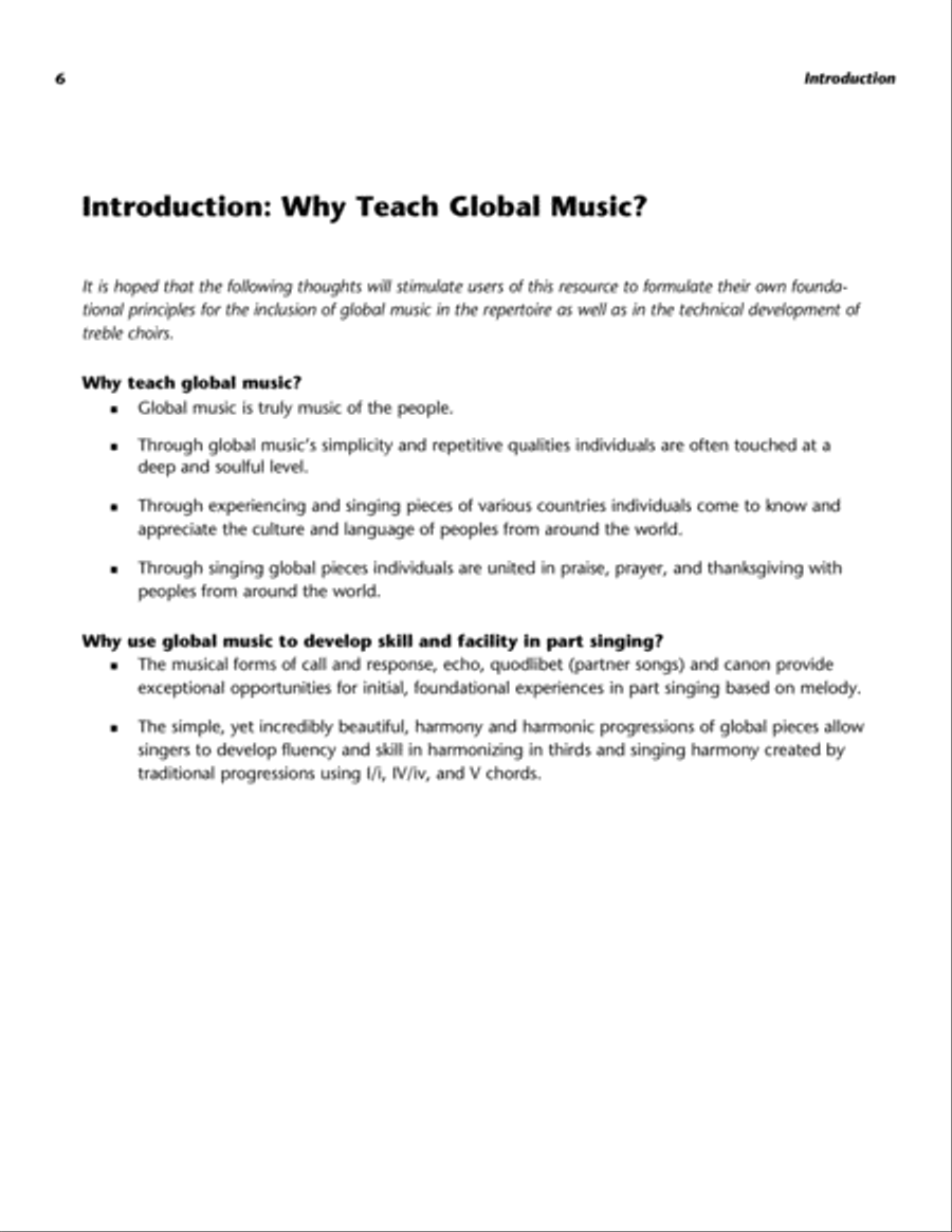 Part-Singing: Global Style Children's Choir scores gallery preview page 4