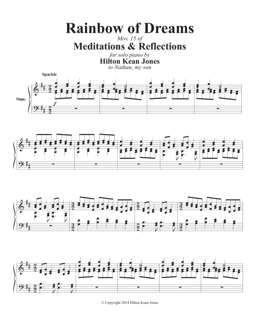 The Rainbow of Dreams Piano Solo scores gallery preview page 1