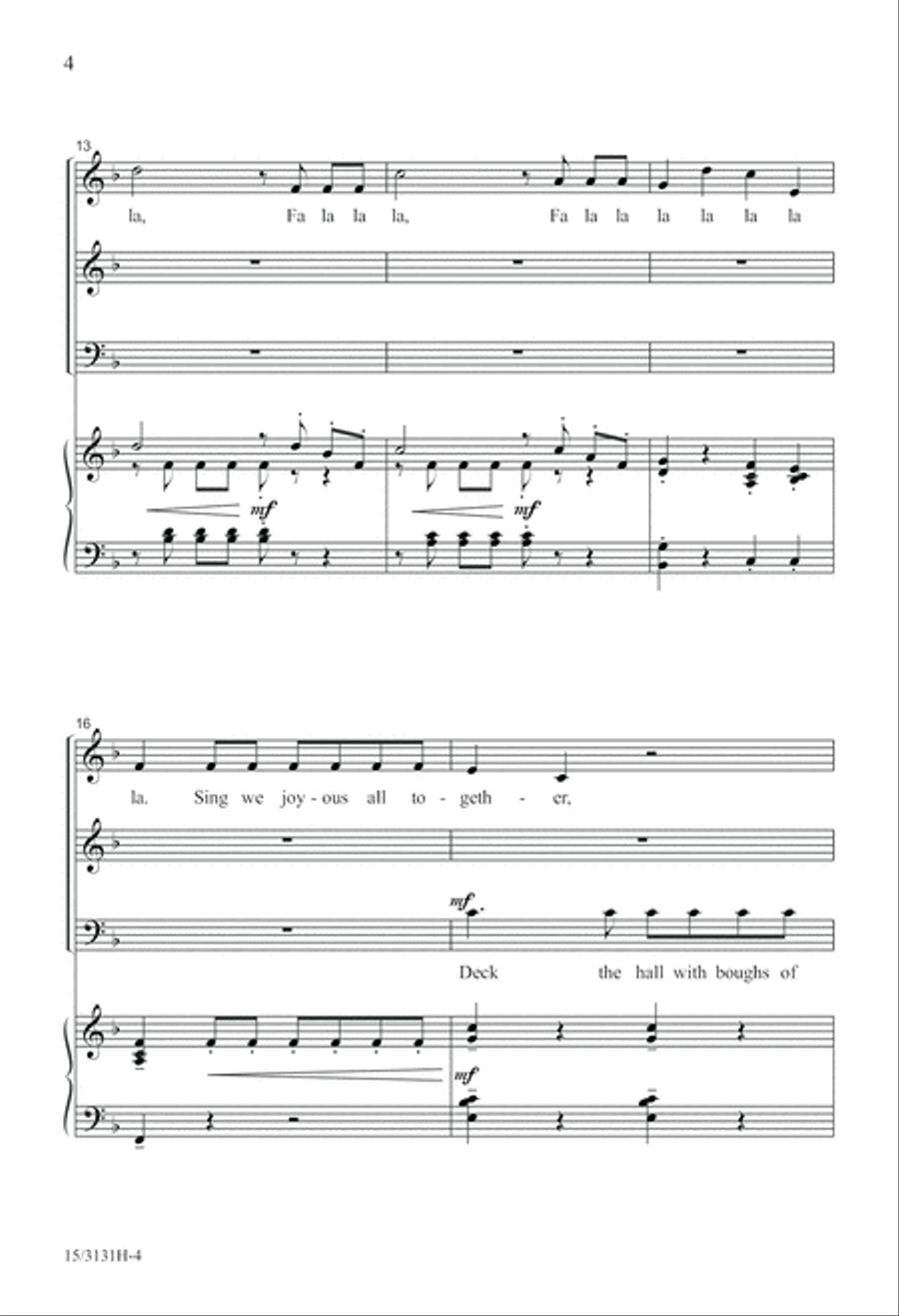 Wolfgang's Christmas Canon 3-Part scores gallery preview page 4