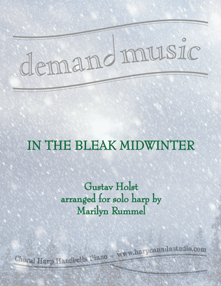 Book cover for In the Bleak Midwinter - Holst - for solo harp (lever or pedal)