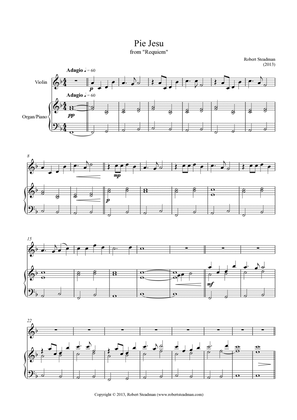 Pie Jesu (from Robert Steadman's 'Requiem') - for violin and piano