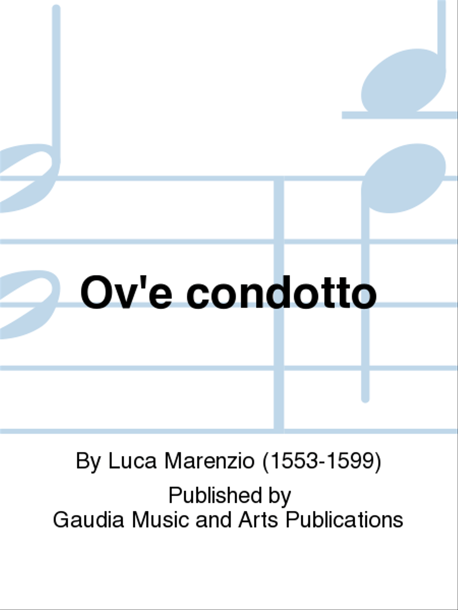 Ov'e condotto 4-Part scores gallery preview page 1