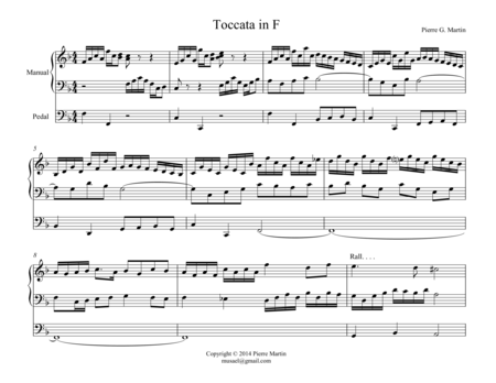 Toccata in F image number null