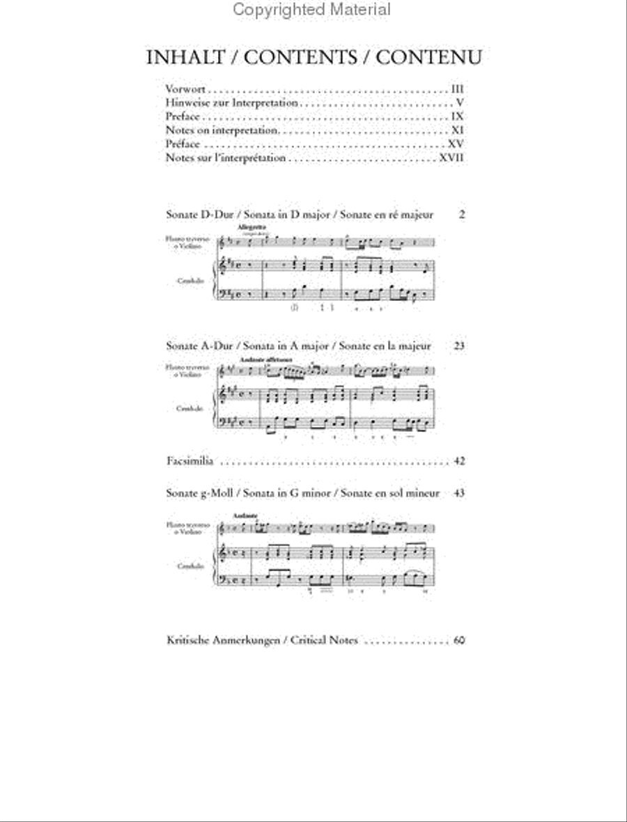 Sonatas Flute scores gallery preview page 2