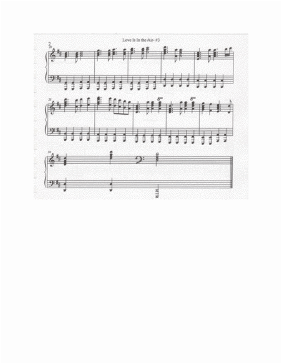 Love Is In the Air Love Is In the Air Piano Solo scores gallery preview page 6