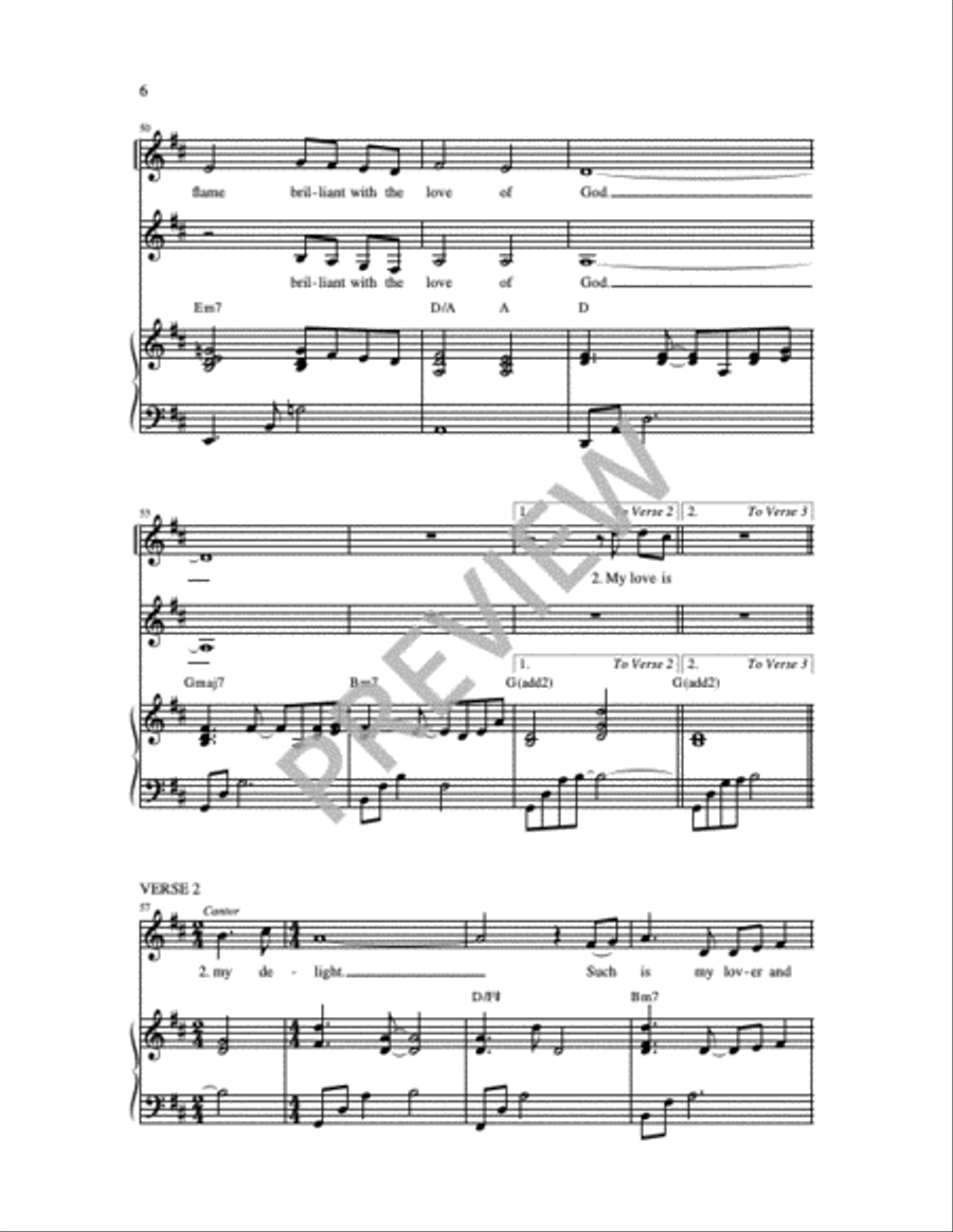 Set Me As a Seal Unison Choir scores gallery preview page 12