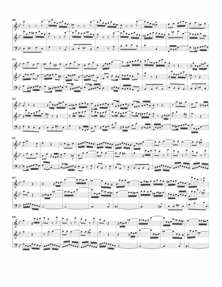 Trio sonata for flute, violin and continuo, Wq. 143, H. 567 (Arrangement for 3 recorders)