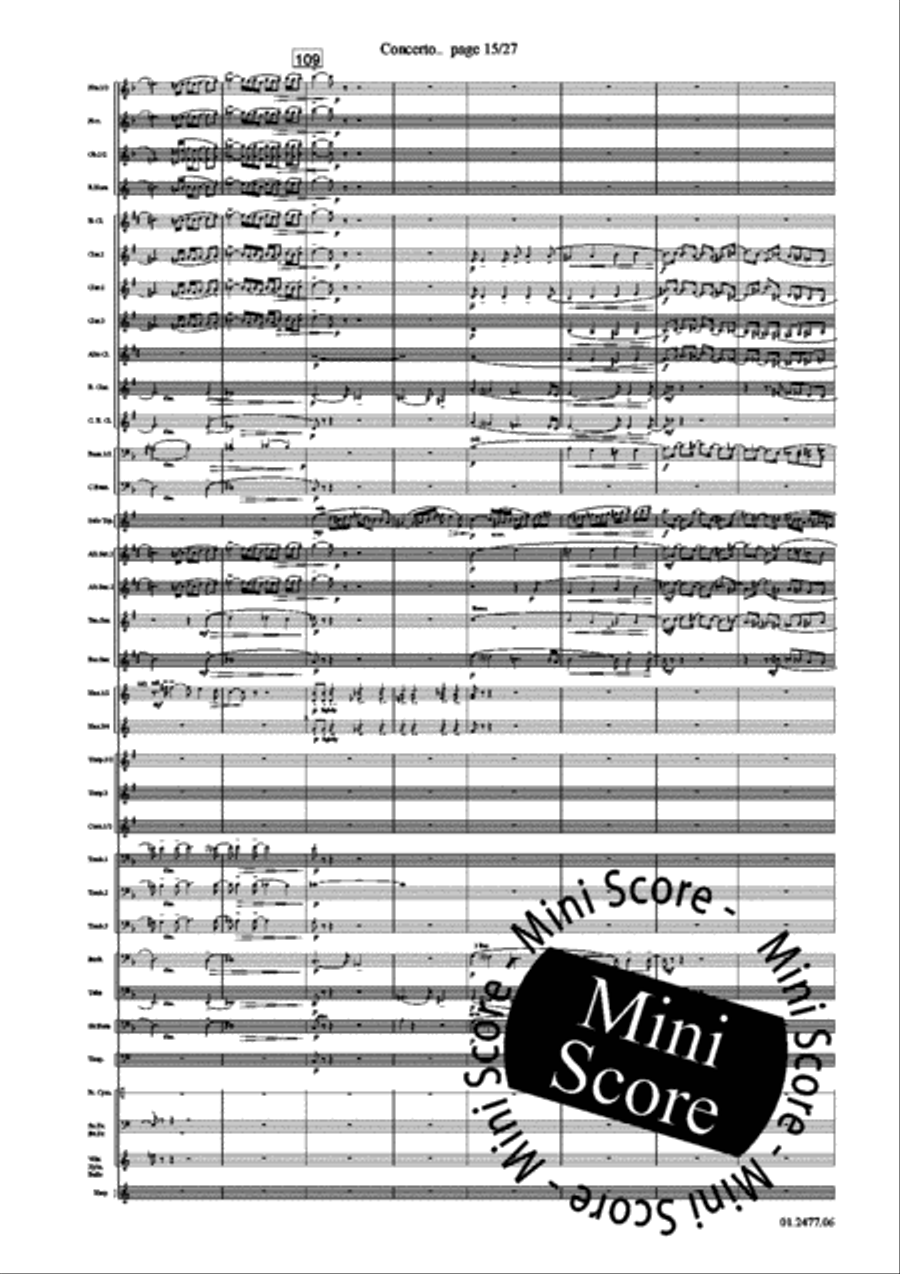 Concerto for Trumpet part 1 Concert Band scores gallery preview page 19