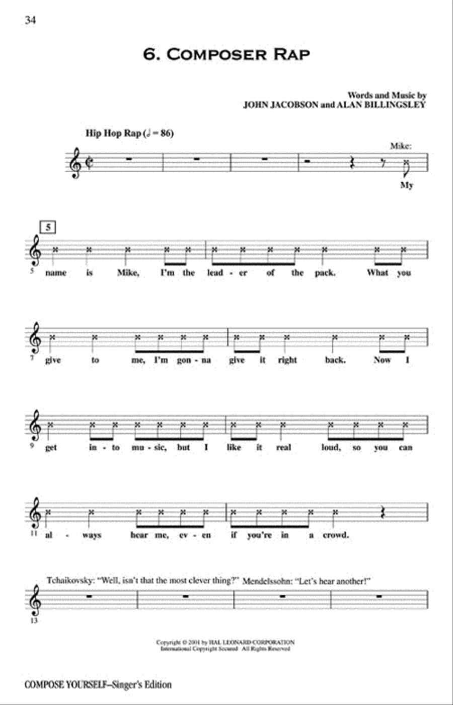 Compose Yourself (Musical) Choir scores gallery preview page 5