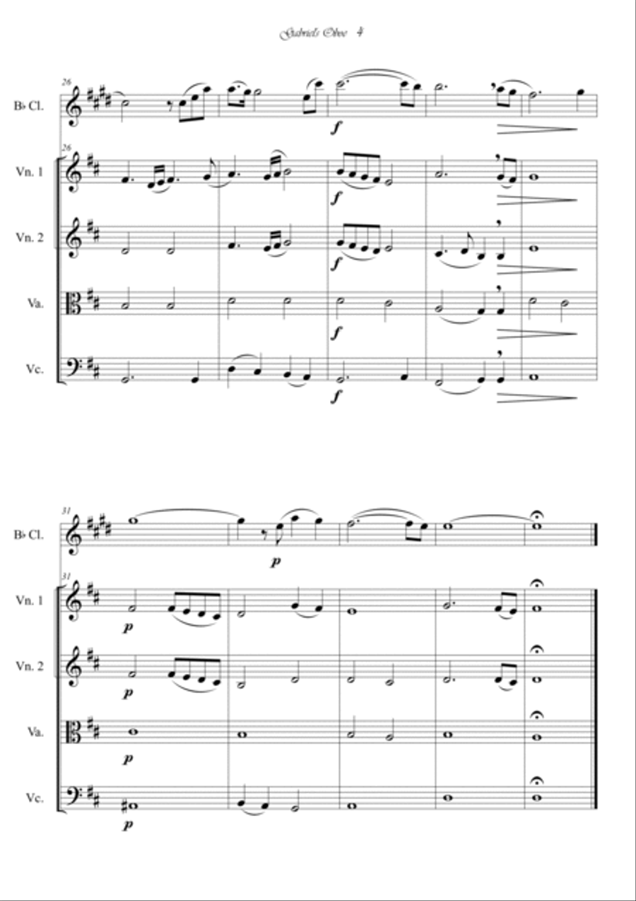 Gabriel's Oboe Small Ensemble scores gallery preview page 4