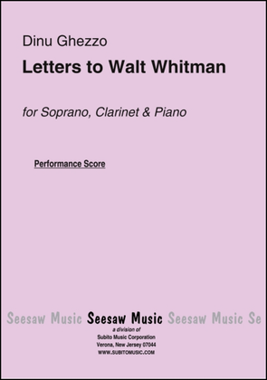 Letters to Walt Whitman